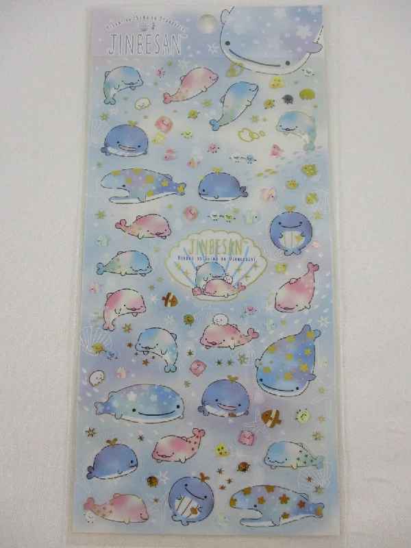 Cute Kawaii San-X Jinbesan Whale Sticker Sheet 2020 - A - for Planner Journal Scrapbook Craft