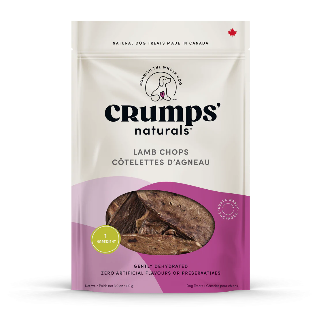 Crumps' Naturals Dog Treats: Lamb Chops