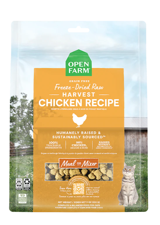 Open Farm for Cats - Harvest Chicken Freeze-Dried Raw Morsels