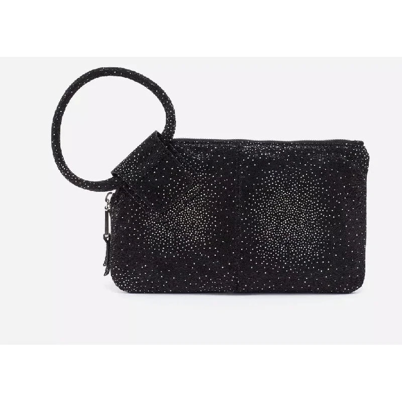 HOBO : Sable Wristlet in Silver Galaxy - Printed Leather