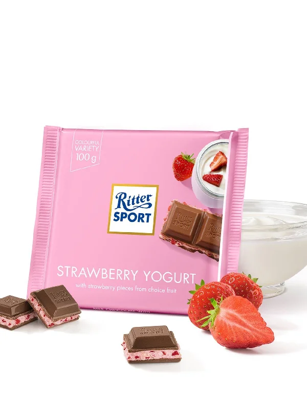 RITTER SPORT STRAWBERRY YOGURT 100GM