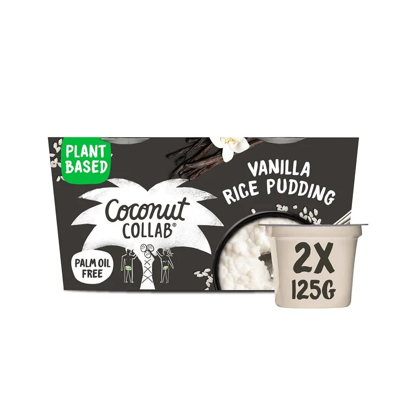 The Coconut Collaborative Vanilla Rice Pudding 2x125g (6pk)