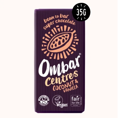 Ombar Centres Coconut & Vanilla Chocolate Bar 35g