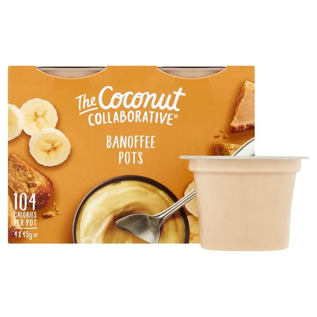 The Coconut Collaborative Little Banoffee Pots 45g (4pk)