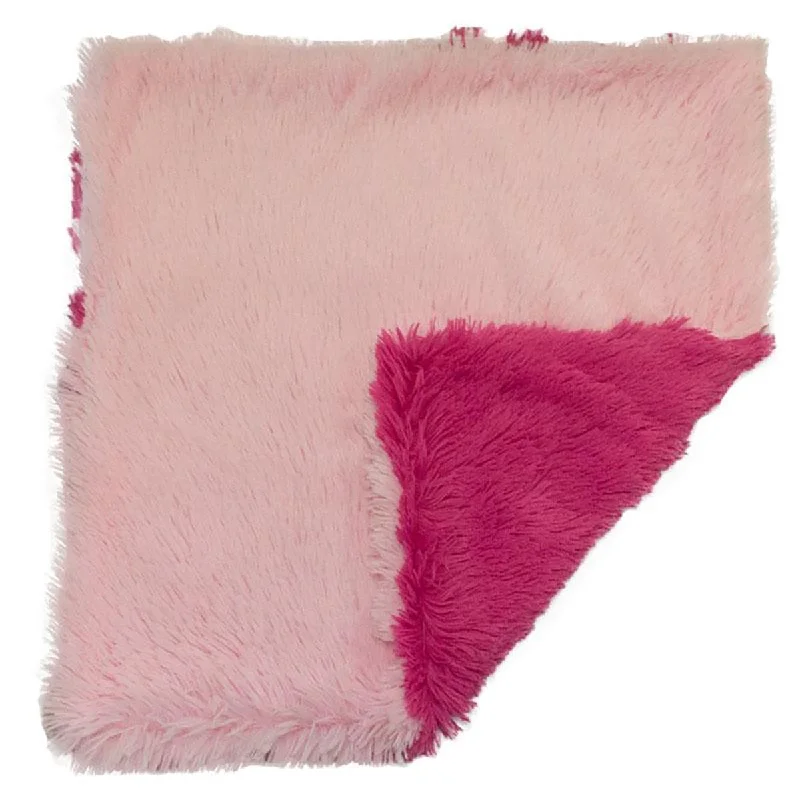 Faux Fur Dog Blanket Bubble Gum/Lollipop