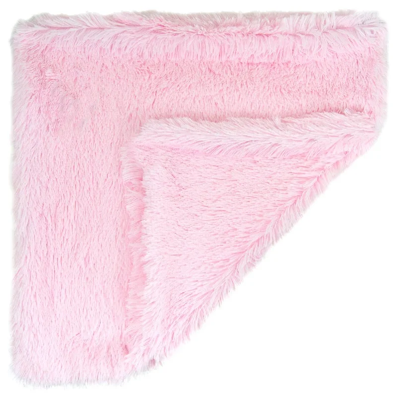 Faux Fur Dog Blanket Bubble Gum