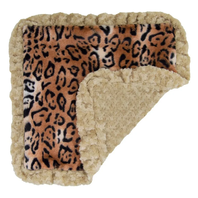 Faux Fur Dog Blanket Camel Rose/Chepard