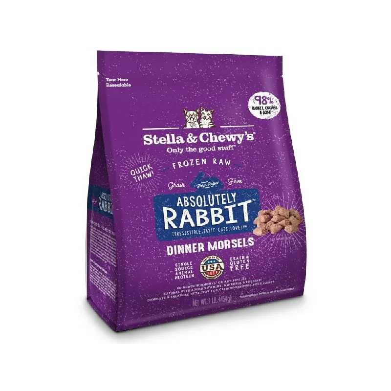 Frozen Raw Rabbit Dinner Morsels Cat Food